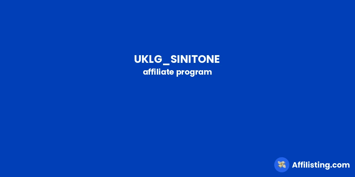 UKLG_SINITONE affiliate program
