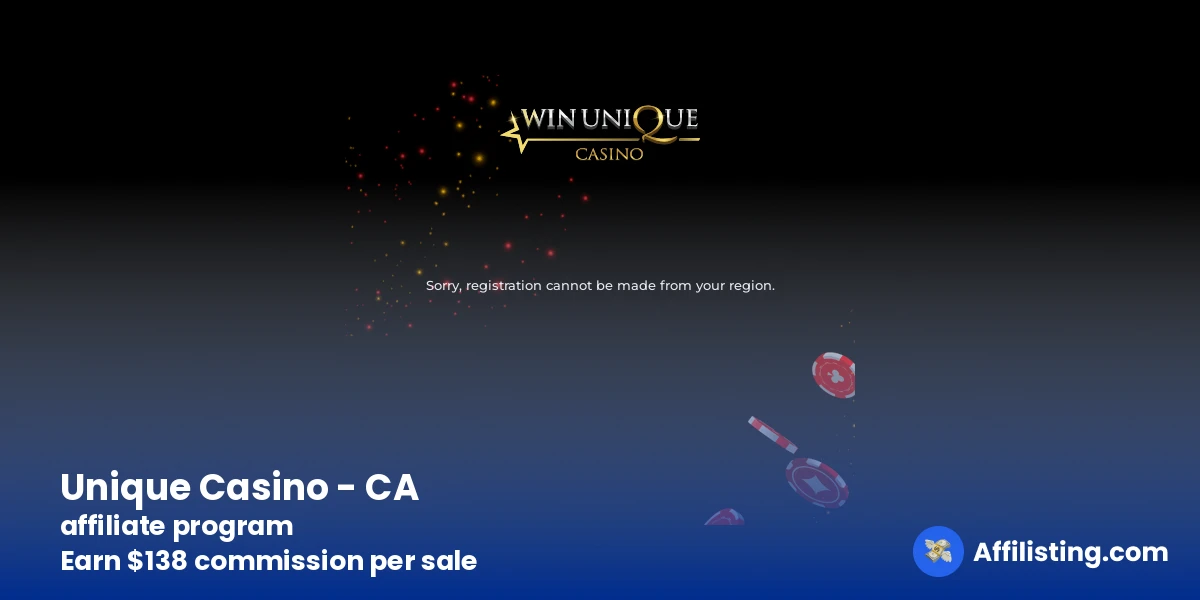 Unique Casino - CA affiliate program