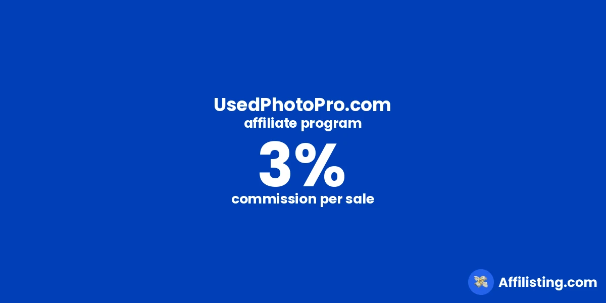UsedPhotoPro.com affiliate program
