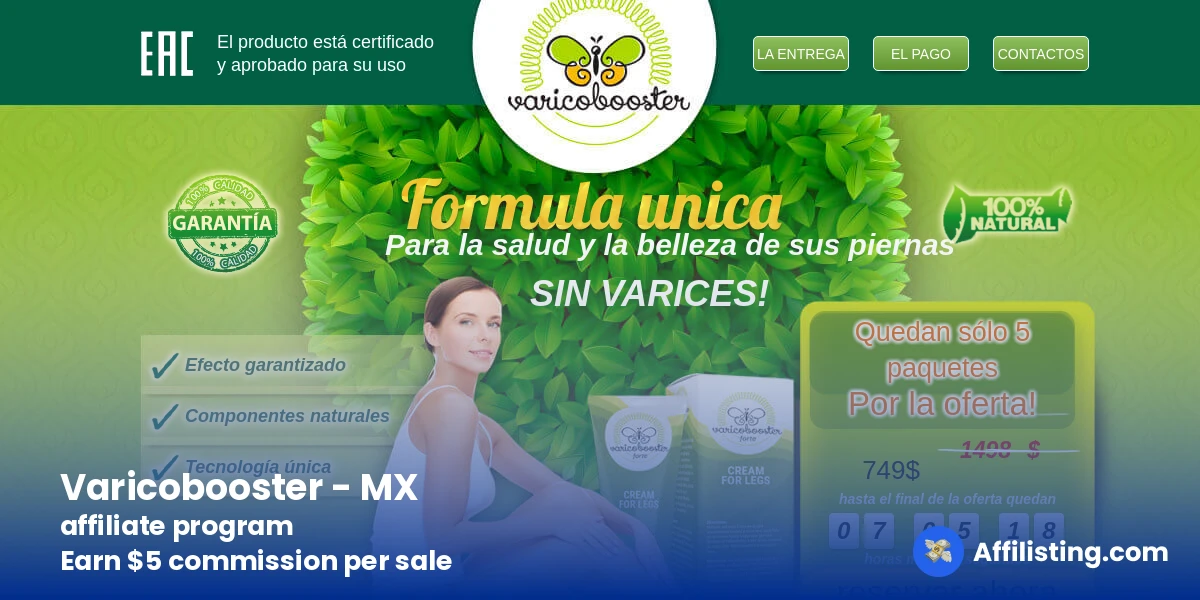 Varicobooster - MX affiliate program