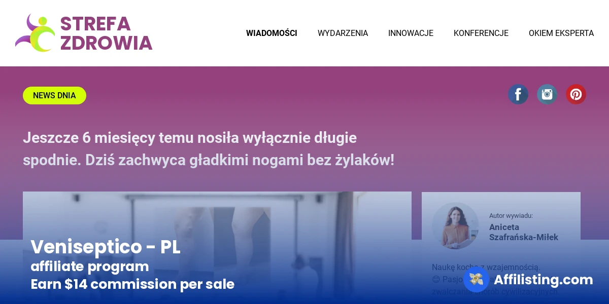 Veniseptico - PL affiliate program
