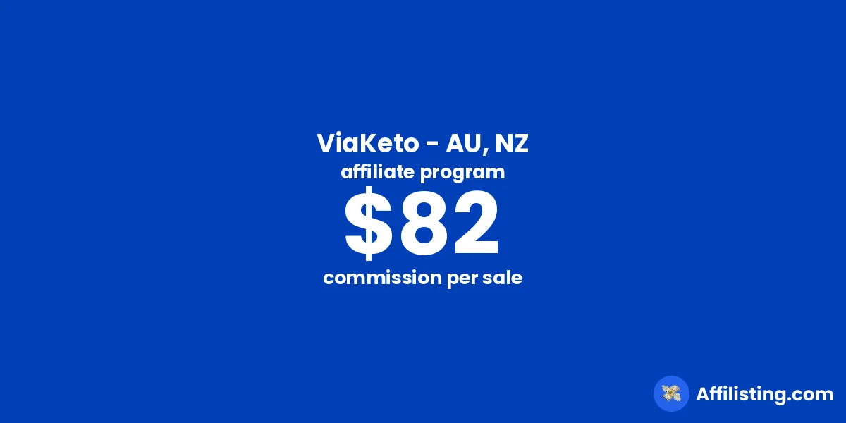 ViaKeto - AU, NZ affiliate program