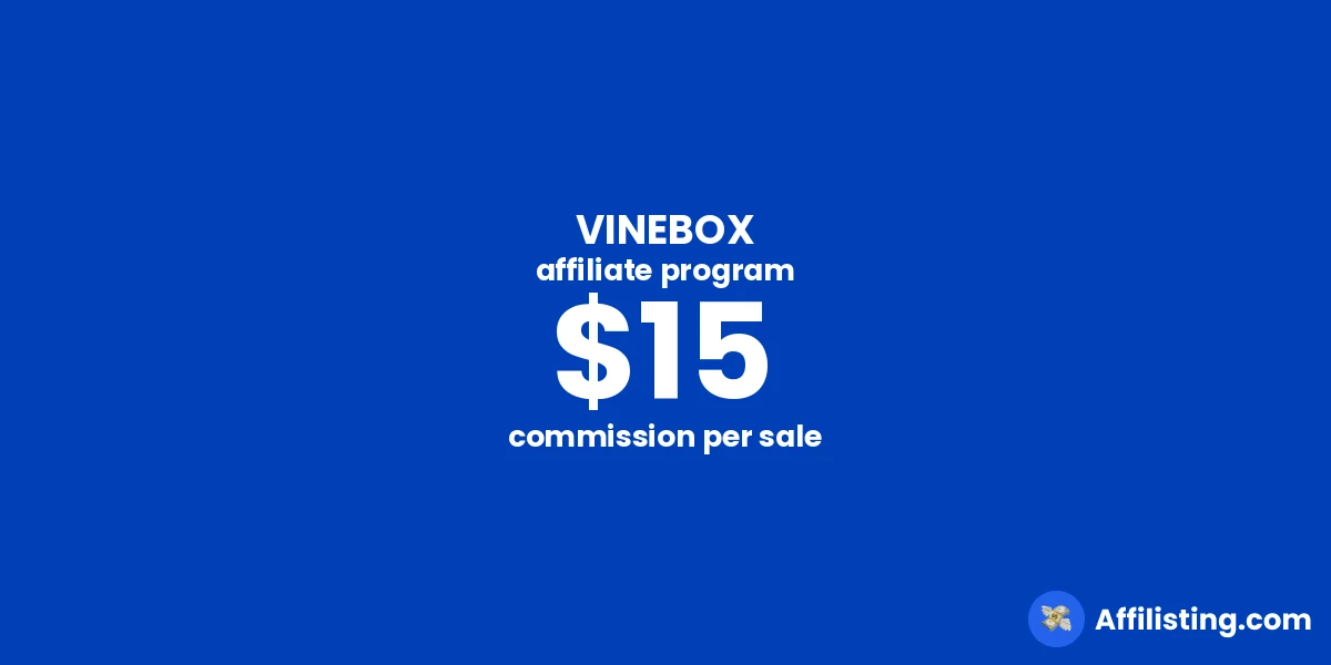 VINEBOX affiliate program