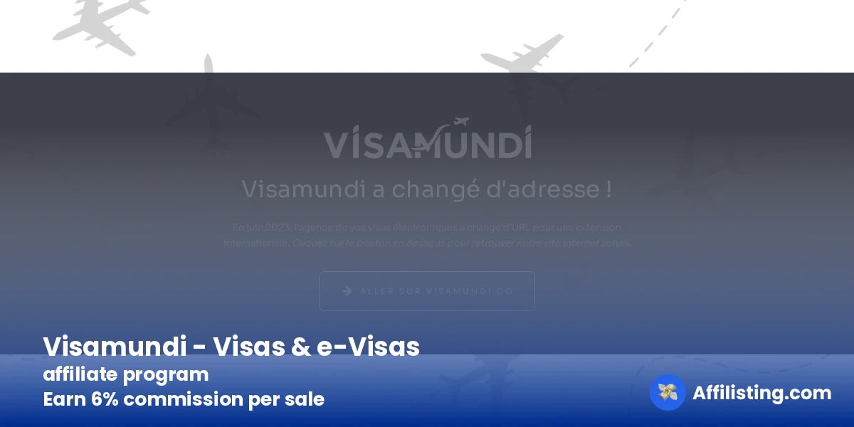 Visamundi - Visas & e-Visas affiliate program