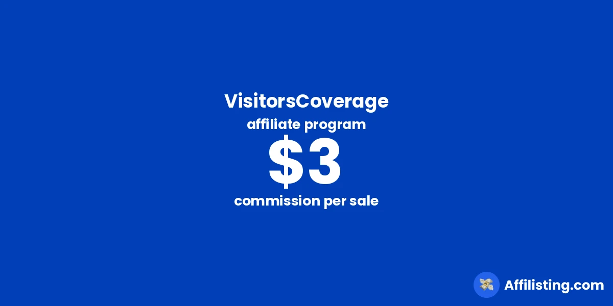 VisitorsCoverage affiliate program