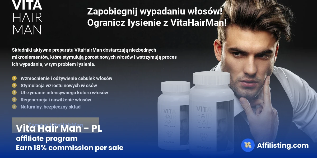 Vita Hair Man - PL affiliate program