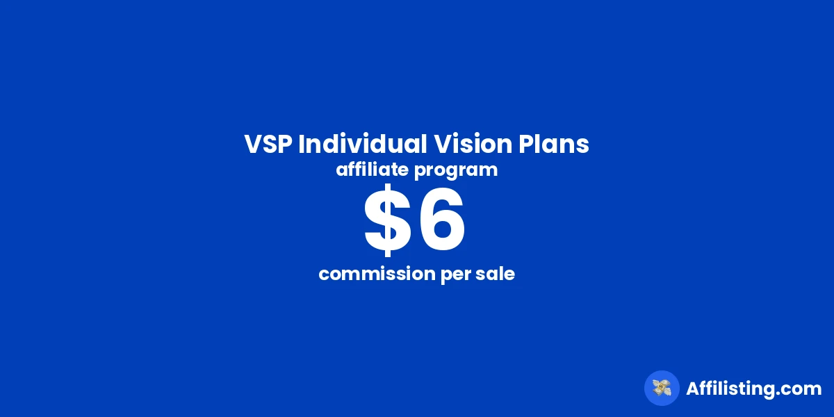 VSP Individual Vision Plans affiliate program