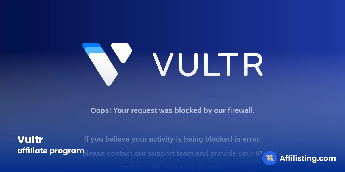 Vultr affiliate program