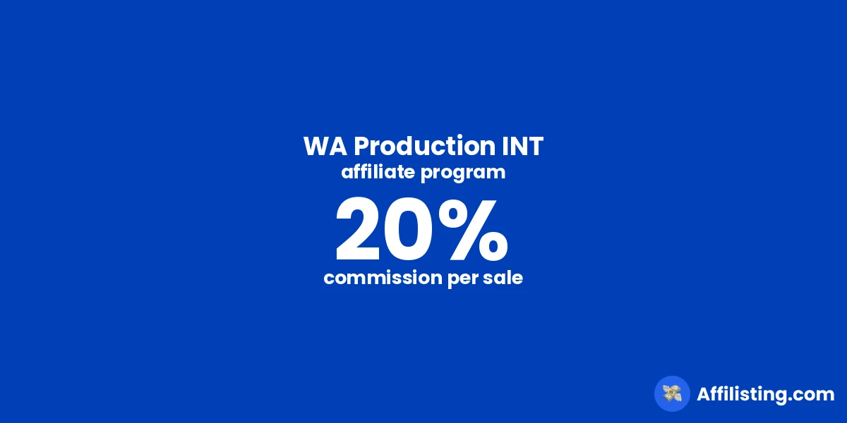 WA Production INT affiliate program