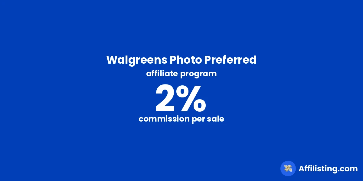 Walgreens Photo Preferred affiliate program