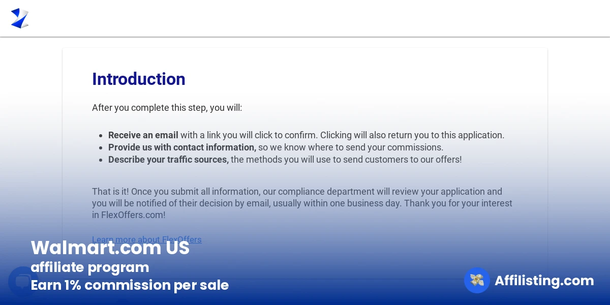 Walmart.com US affiliate program