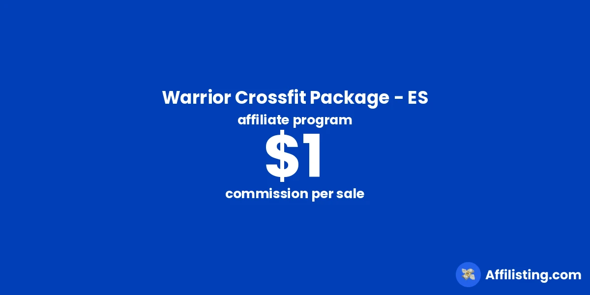 Warrior Crossfit Package - ES affiliate program