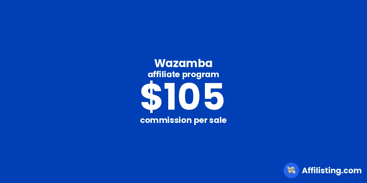 Wazamba affiliate program