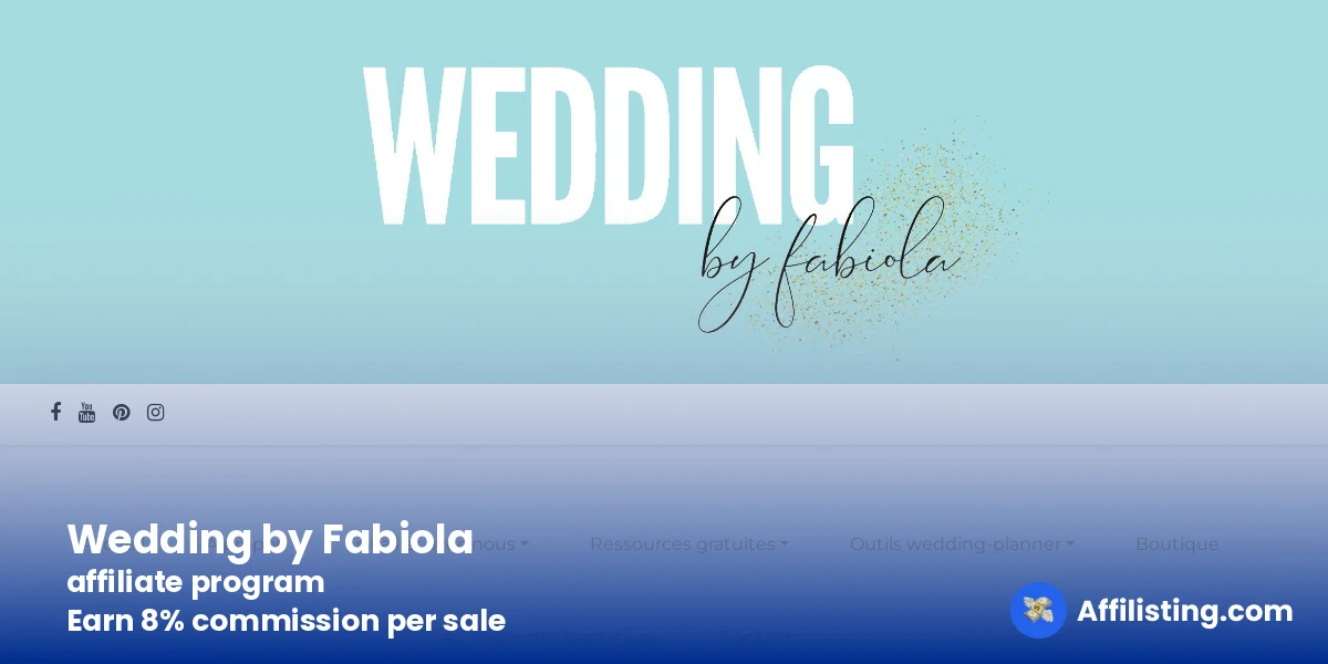 Wedding by Fabiola affiliate program