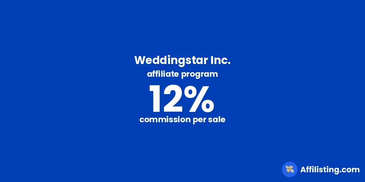 Weddingstar Inc. affiliate program