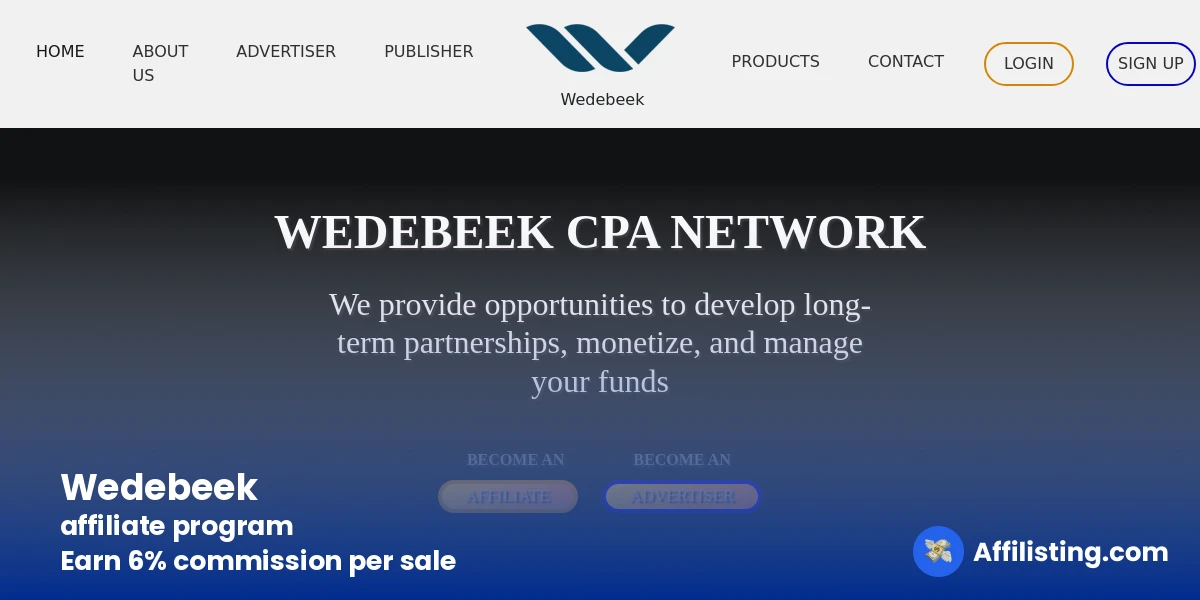 Wedebeek affiliate program