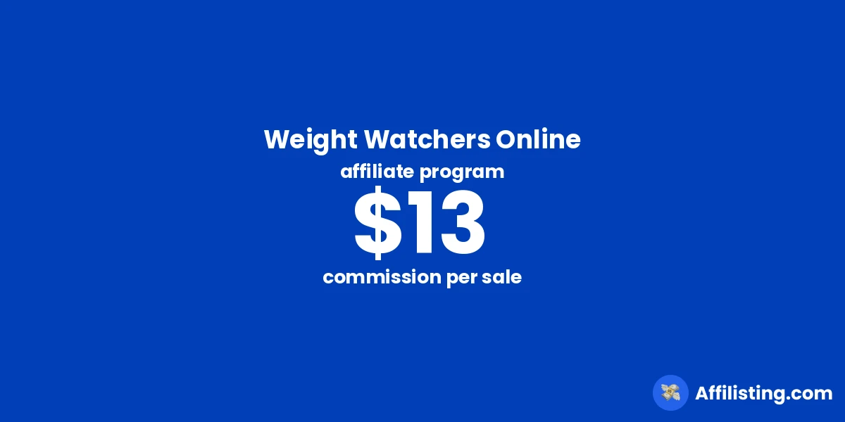 Weight Watchers Online affiliate program