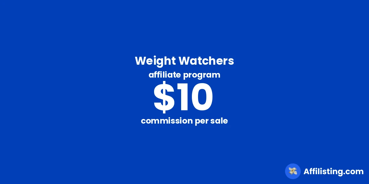 Weight Watchers affiliate program