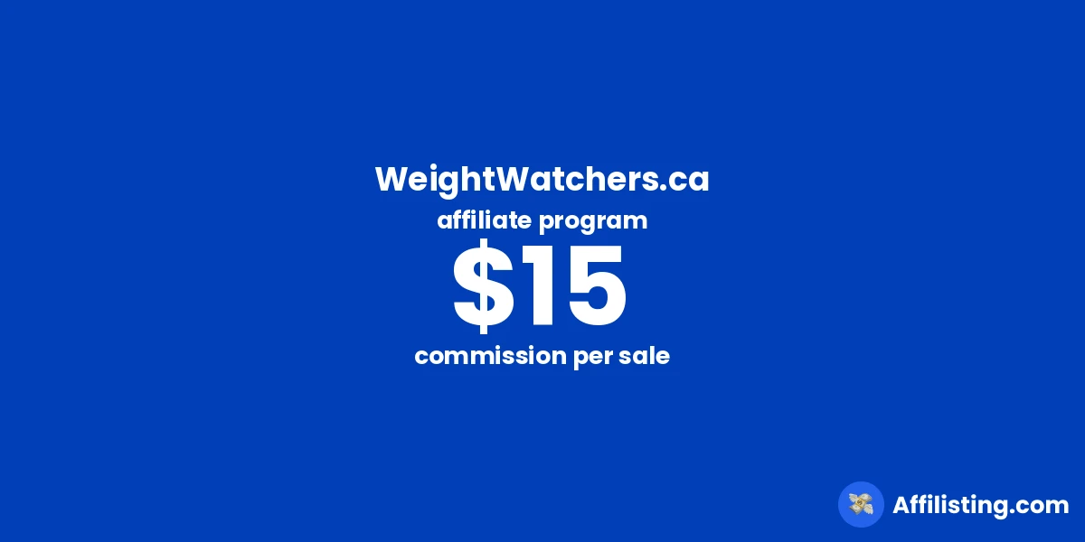 WeightWatchers.ca affiliate program