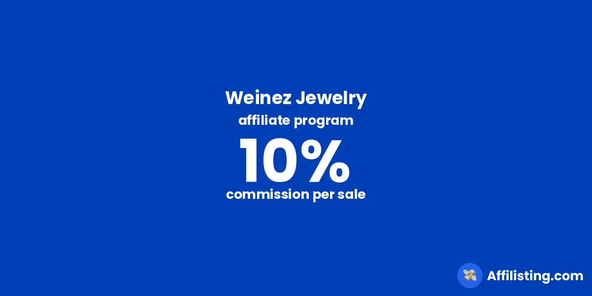 Weinez Jewelry affiliate program