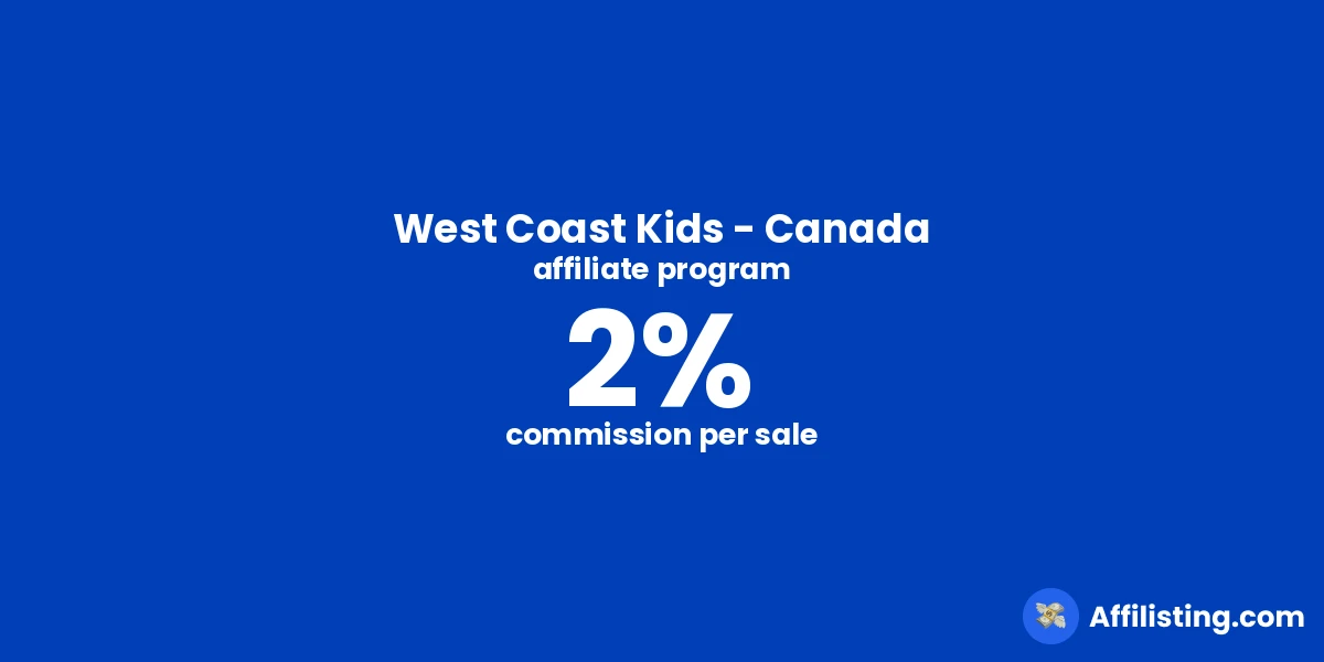 West Coast Kids - Canada affiliate program