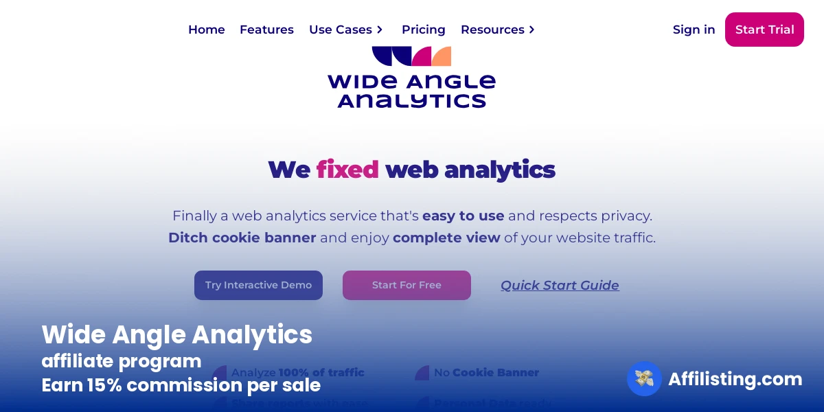 Wide Angle Analytics affiliate program