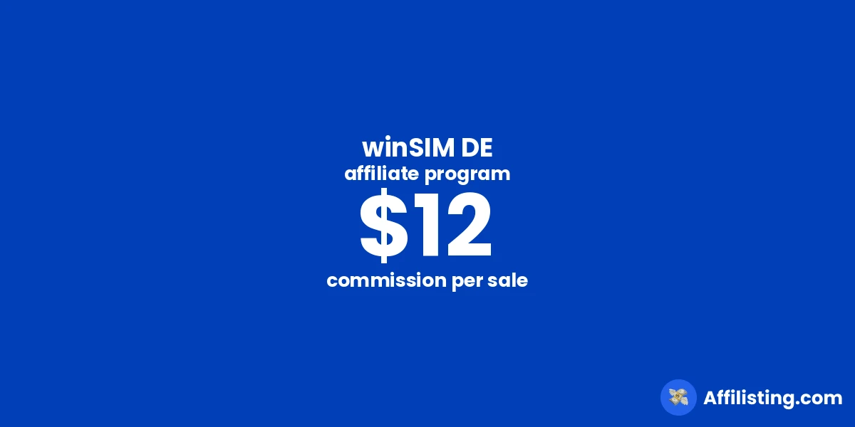 winSIM DE affiliate program