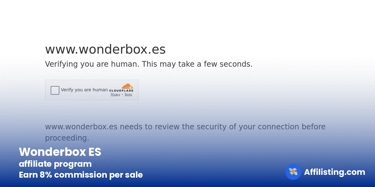 Wonderbox ES affiliate program