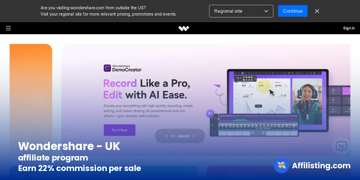 Wondershare - UK affiliate program