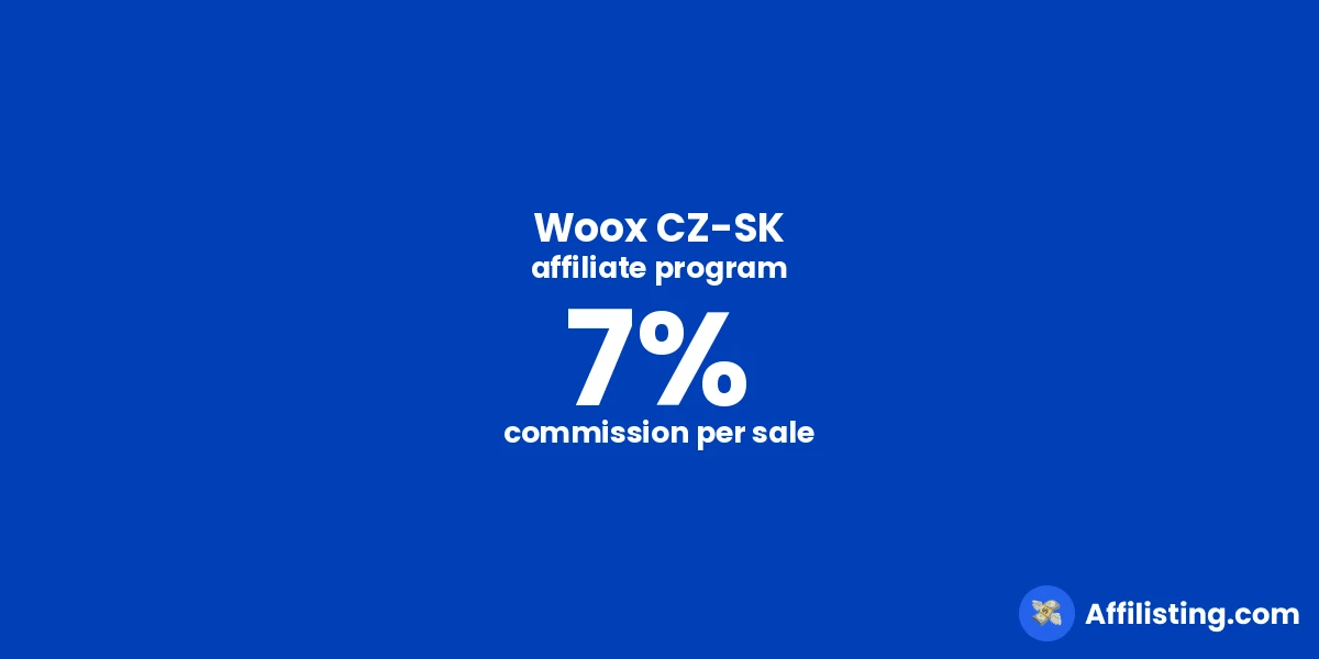 Woox CZ-SK affiliate program