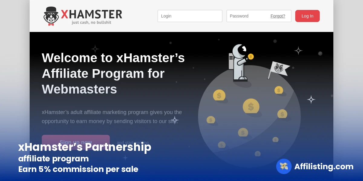 xHamster’s Partnership affiliate program