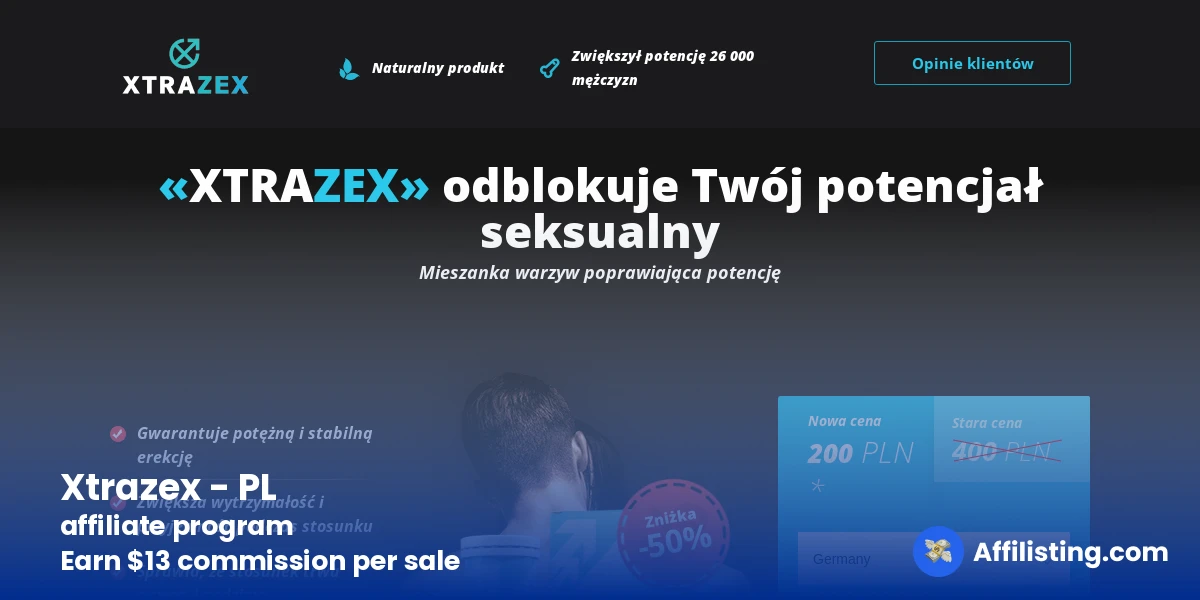 Xtrazex - PL affiliate program