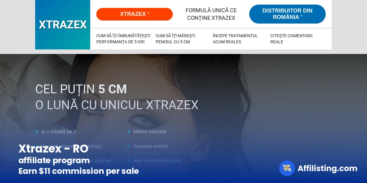 Xtrazex - RO affiliate program
