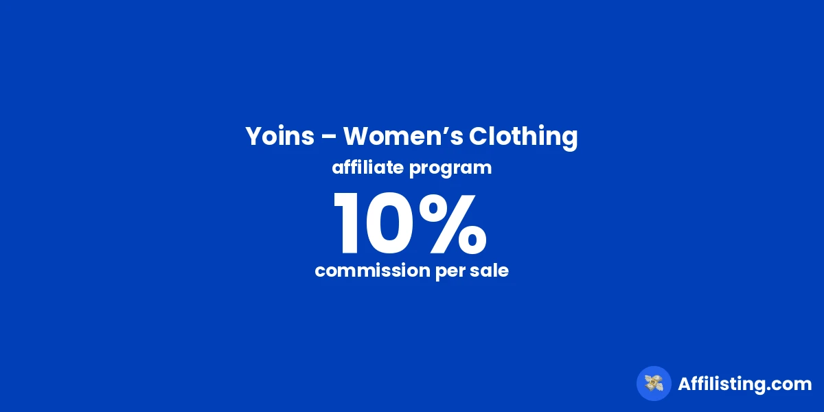 Yoins – Women’s Clothing affiliate program