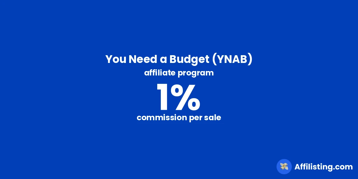 You Need a Budget (YNAB) affiliate program