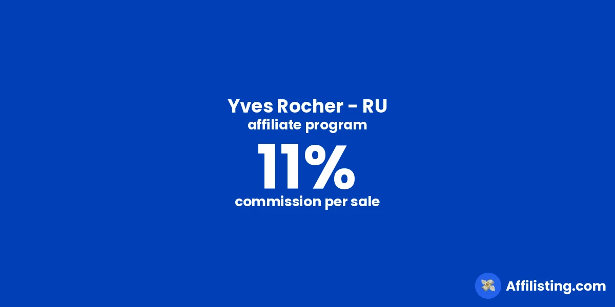 Yves Rocher - RU affiliate program