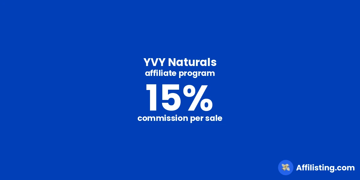 YVY Naturals affiliate program