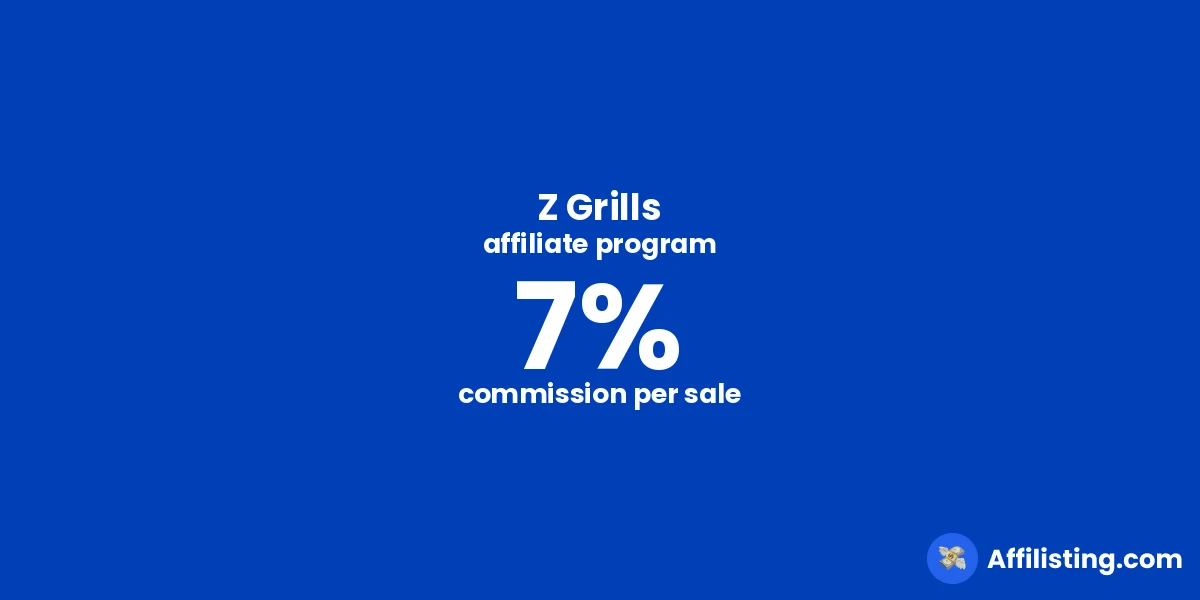 Z Grills affiliate program