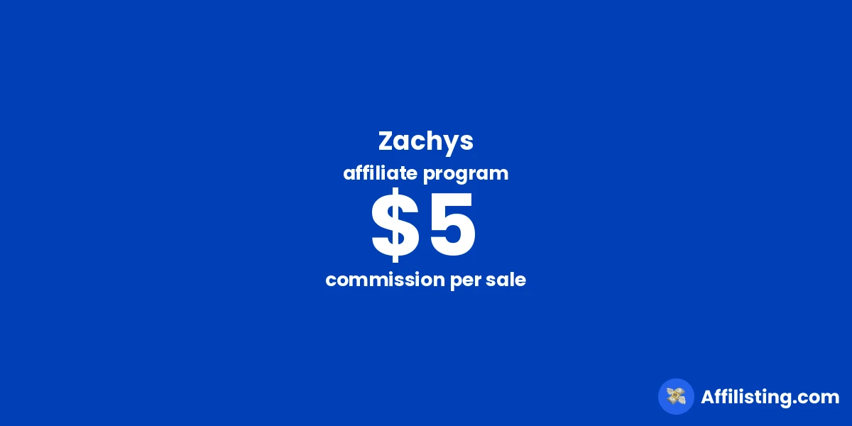 Zachys affiliate program