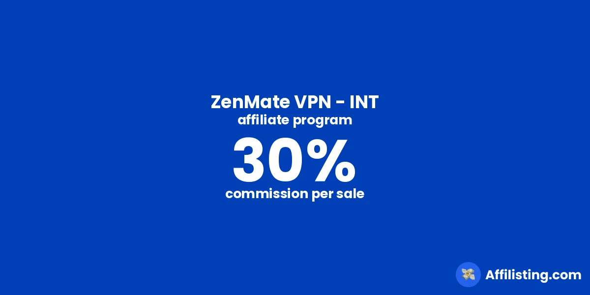 ZenMate VPN - INT affiliate program