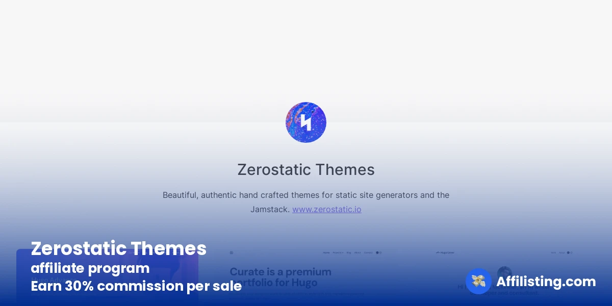 Zerostatic Themes affiliate program