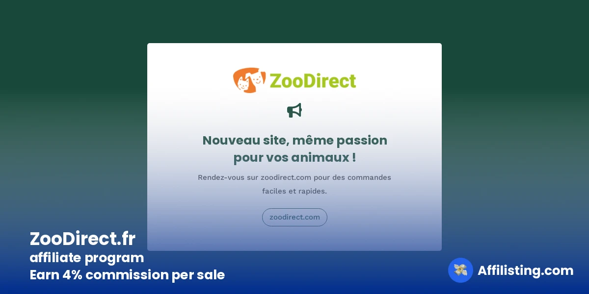 ZooDirect.fr affiliate program